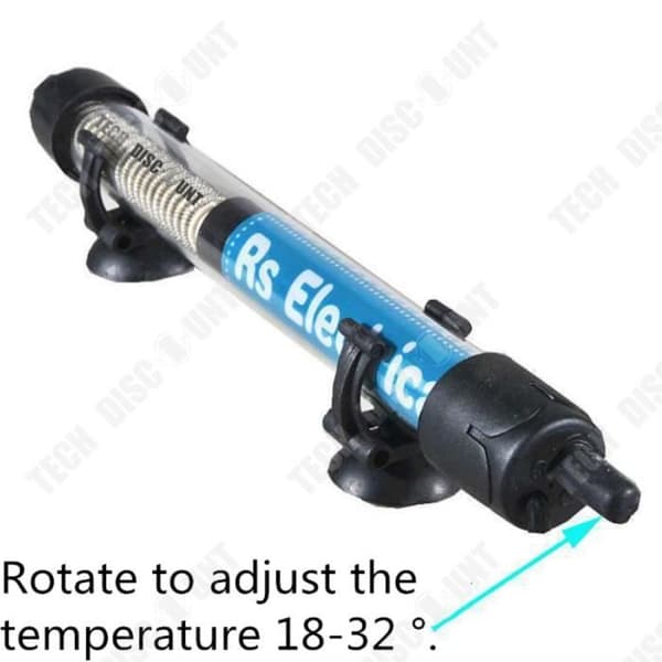 TD® Aquarium Värmestav 50W Temperatur Vattenvärmare 16-32°C Sugkopp Vattentät isolering Justerbar Värmekontroll Fisk