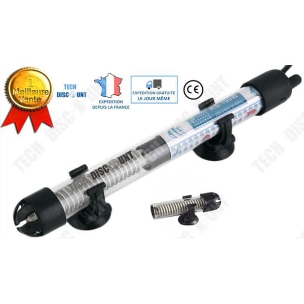 TD® Aquarium Värmestav 50W Temperatur Vattenvärmare 16-32°C Sugkopp Vattentät isolering Justerbar Värmekontroll Fisk
