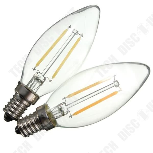 TD® E14 2W tippade glödlampor Mjuk ljuseffektivitet Energibesparande