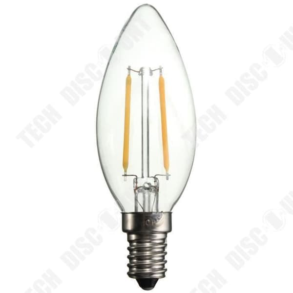 TD® E14 2W tippade glödlampor Mjuk ljuseffektivitet Energibesparande