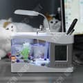 Miniatyrbild 2 av 3: TD® Mini Rechargeable Aquarium Fish Tank USB Hemmakontor Water Cluster Box LED-lampa