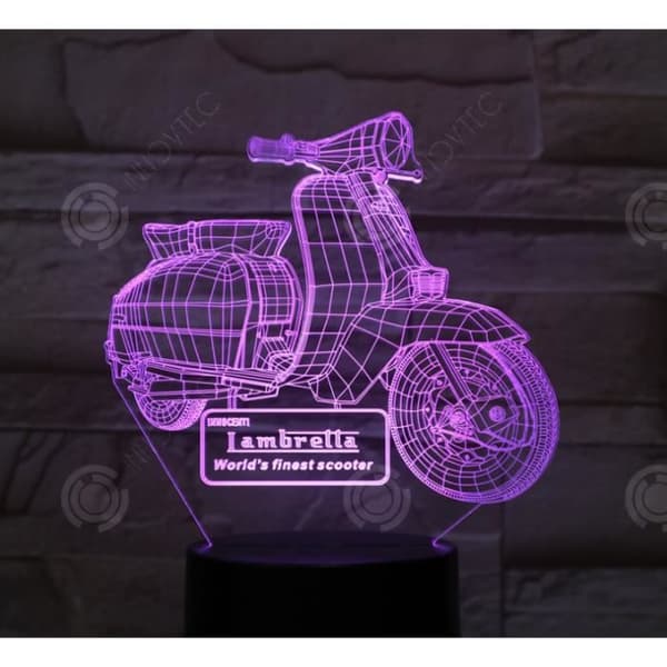 INN Nytt 3D-segelbåts-USB-nattljus för Colorful Touch LED Visual Light 3D-present