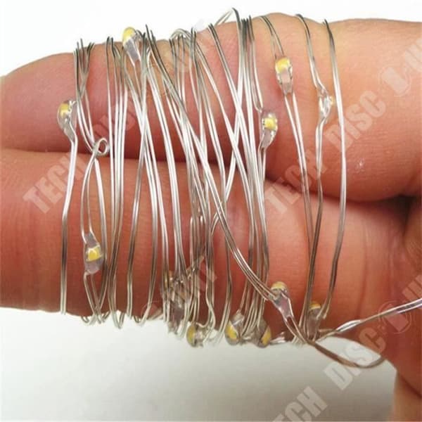 TD® Silver Wire Fairy Lights LED String Lights Christmas Fairy Lights - Modell: Vit 1M 10LED