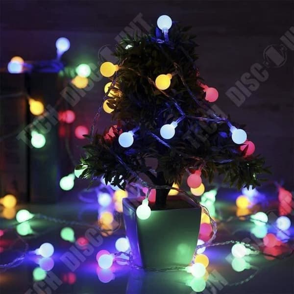 TD® 220V EU-kontakt LED String Lights Bollar String Lamp Holiday String Lights Bröllop Hem Fest Varm Vit