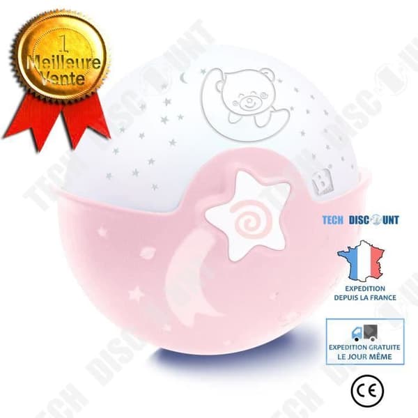 TD® Newborn baby sova nattljus musik projektionslampa säng hängande björn komfort ljus present grön