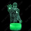 Miniatyrbild 3 av 4: TD® Iron Man Half Body Single Palm 3D Stereo Light 7 Färger USB Touch Sensor Light Ornament Nattlampa present