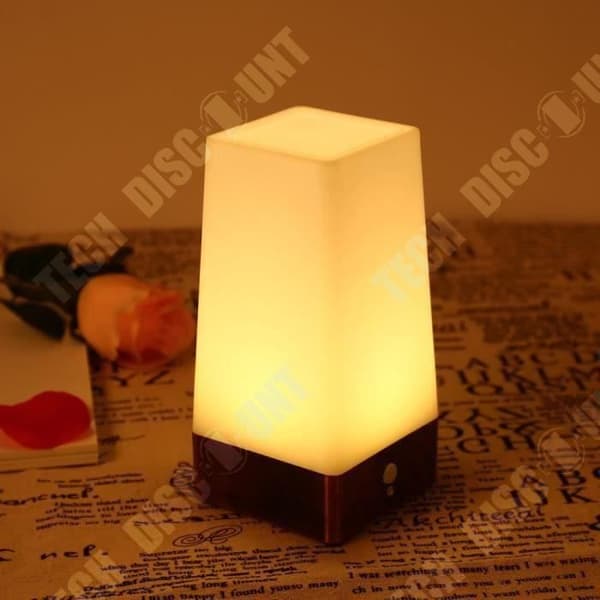 TD® trådlös LED-sängbordslampa PIR-rörelsesensor Hallbordslampa LED-nattlampor