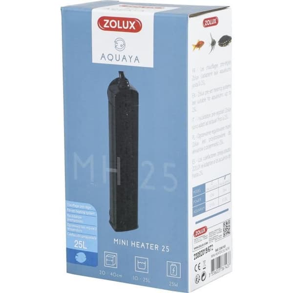 Förinställd värmare - Zolux - 23 W - För akvarium 10-25 L - Värmeindikator - Stötresistent