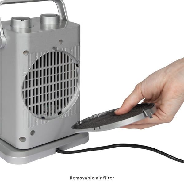 Extra värmare - Clatronic - HL 3631 - Keramik - 1000/1500 watt - Grå