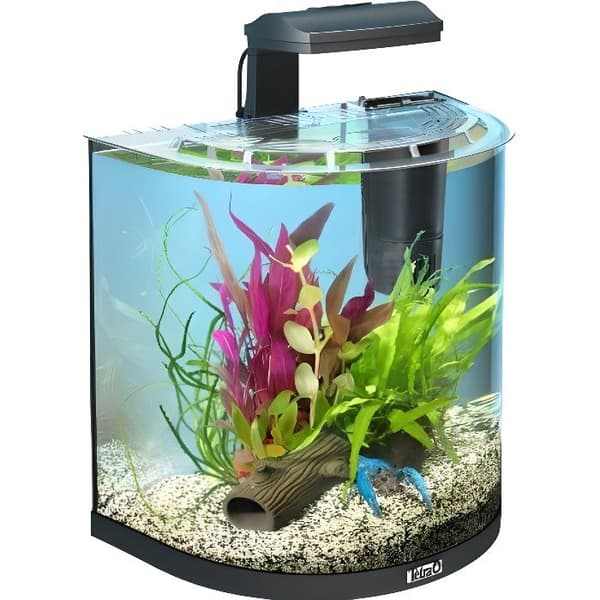 Akvarium - Tetra - AquaArt Explorer Line - Kapacitet 30 l - LED-belysning - Halvmåneform