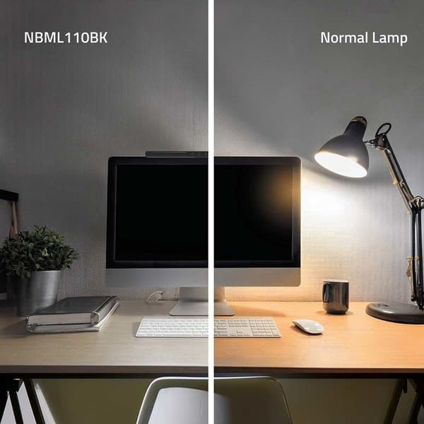 LED-lampa Monitor 40 cm Dimmbar Taktile Ultra Stor Nedis Svart