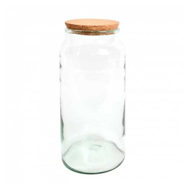 Terrariebottle - AC-DÉCO - 10 L - Återvunnet glas - Korklock - Transparent
