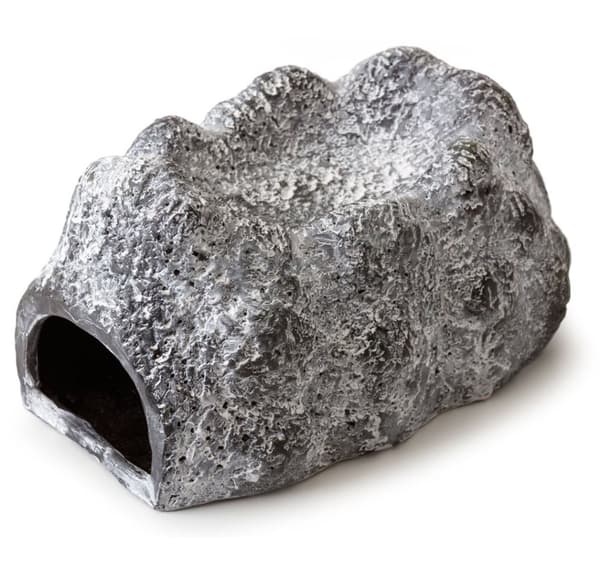 Terrarium dekoration våd klippe, keramisk hule, stor.