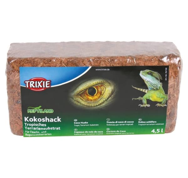 Coco-skaller, tropisk terrariumsubstrat, giver 4,5 l