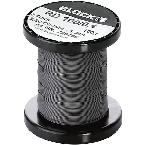 Block RD 100/3,0 Motståndstråd Resistens/m 0.069 Ω/m 1.5 m