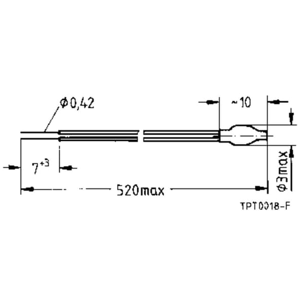 TDK B59100-M1100-A70 PTC-motstånd 100 Ω 1 st