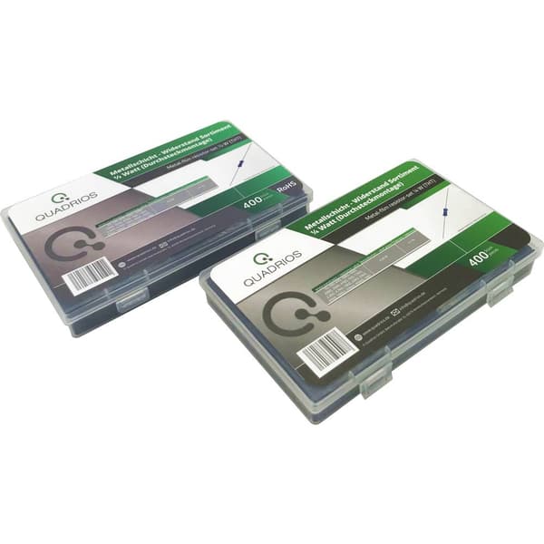Quadrios 2109P138 2109P138 Metallfilmsmotstånd sortiment Axial hållmonterade 800 st