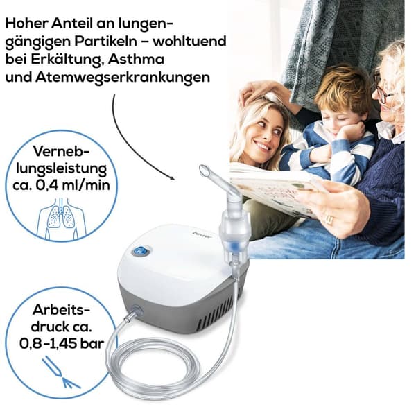 Beurer IH 18 Inhalator med inandningsmask, med munstycke