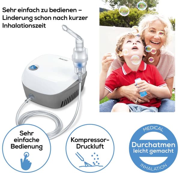 Beurer IH 18 Inhalator med inandningsmask, med munstycke