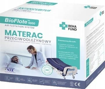 BioFlote 5000 liggesårsmadras til liggesår i stadie III op til 160 kg Blå
