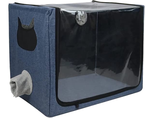 Pet Oxygen Therapy Cage, Nebulization Box, ICU Cage,A