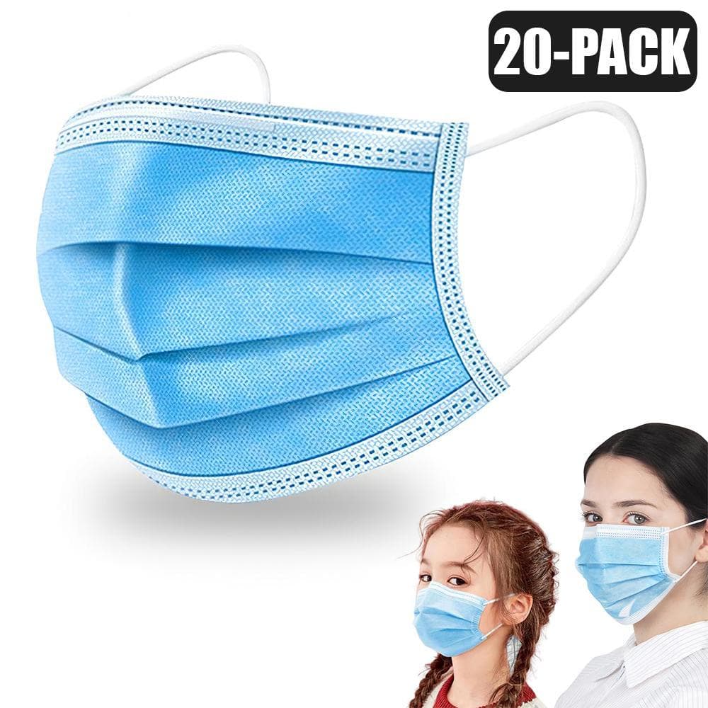 20-Pack- Munskydd - Vuxen / Barn + Extra Spänne - Skydd Mask