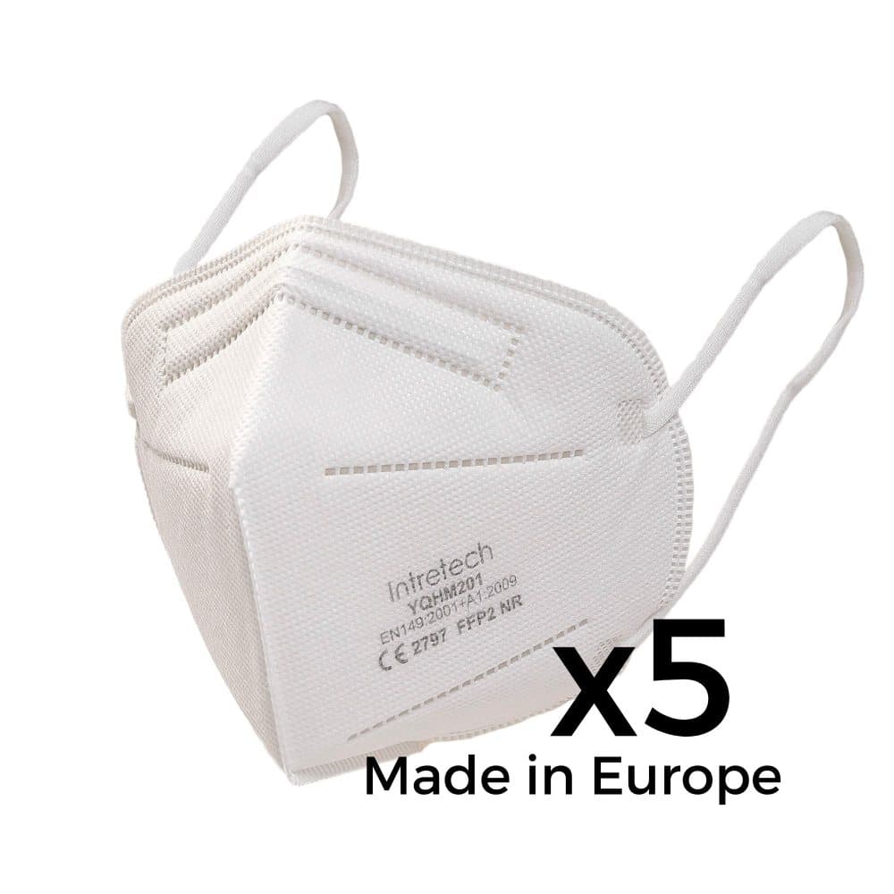 Disposable FFP2 Face Masks with Filter & 94%+ Particle Protection - KN95 Equivalent Face Mask - Breathable Face Mask with CE Certification
