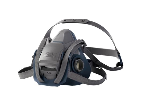 3M 70071668142, Halvmask, andningsskydd, Luftrenande andningsmask, Bygge, Industriellt underhåll, Svart, Silikon