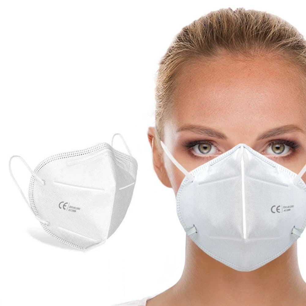 50-Pack - Munskydd FFP2 CE Märkt - Skydd Mun / Mask Skyddsmask