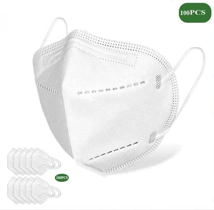 Munskydd / Skyddsmask KN95 FFP2 FDA godkänd Vit, 100 Pack!
