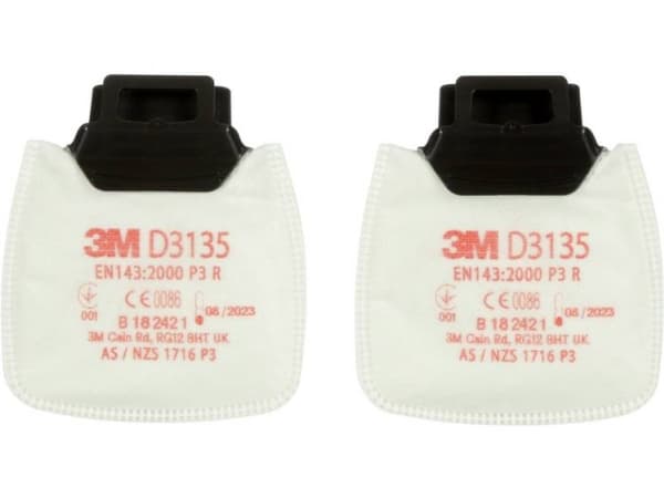 3M D3135 Secure Click hiukkassuodatin P3 R. 2 kpl