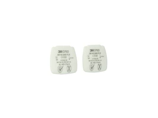 3M D7925, Partikelfilter, 4 styck, Grå, Grå, 85 mm, 5 mm