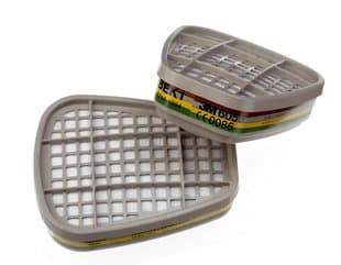Gas-/dampfiltre 3M 6059, ABEK1, pakke a 2 stk.