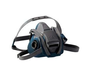 3M 70071668159, Halvmask, andningsskydd, Luftrenande andningsmask, Turkosblå, Silikon