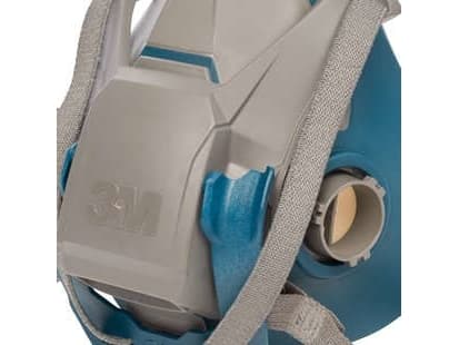 3M 70071668159, Halvmask, andningsskydd, Luftrenande andningsmask, Turkosblå, Silikon