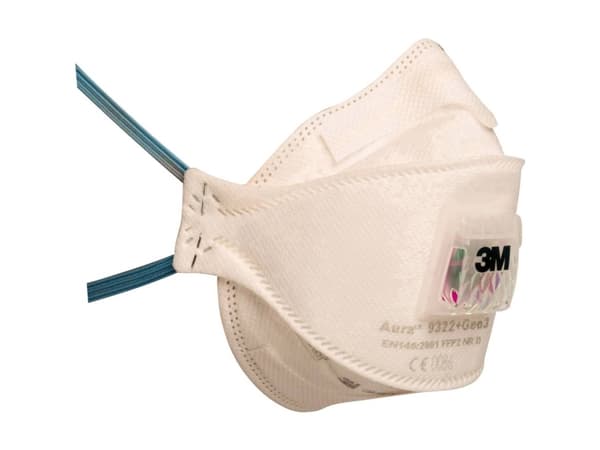 3M Hienopölymaski venttiilillä FFP2 Aura 9322+Gen3 10 kpl (9322+Gen3)