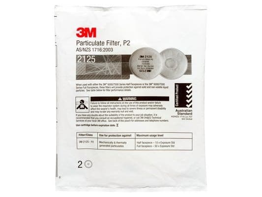 3M 2125, Pienhiukkassuodatin, 2 kpl, P2
