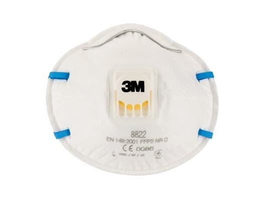 3M 8822 finstøvmaske med ventil, FFP2 - (10 stk.)
