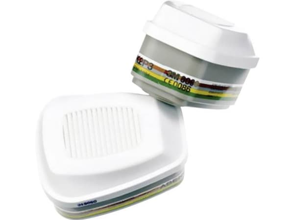 Kaasu/höyrysuodatin 3M Combifilter 6099, A2B2E2K2HgP3, pakkaus 2 x 2 kpl.
