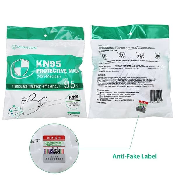 Munskydd FFP2 / KN95 FDA-godkänd - 30st