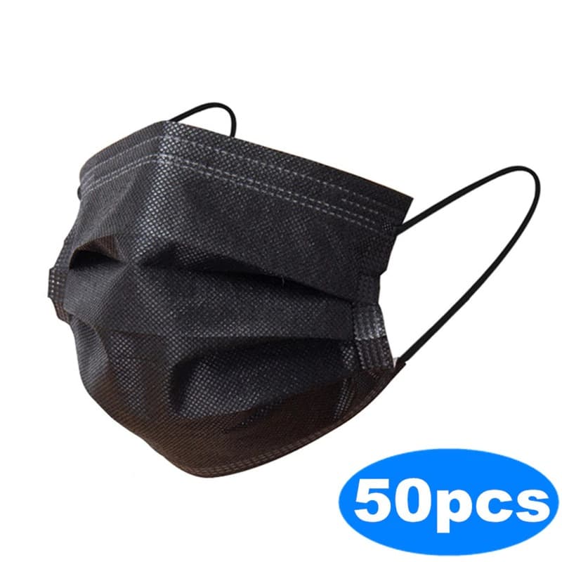 Munskydd Svart - 50st