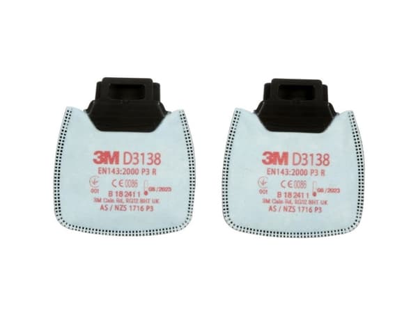3M D3138 Secure Click P3 R mit Aktivkohle Partikelfilter 2 stk