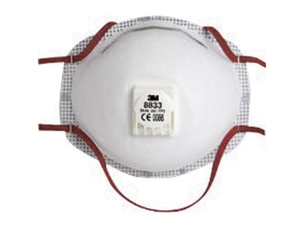 3M 8833 Finstøvmaske med ventil FFP3 (10 stk.)