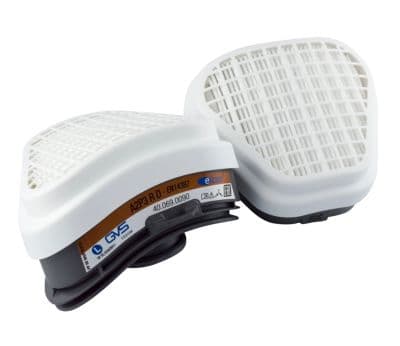 GVS Elipse kaasusuodatin A2P3 - Gas- &amp; dampfilter til GVS A2P3 halvmaske - pakke a 2stk