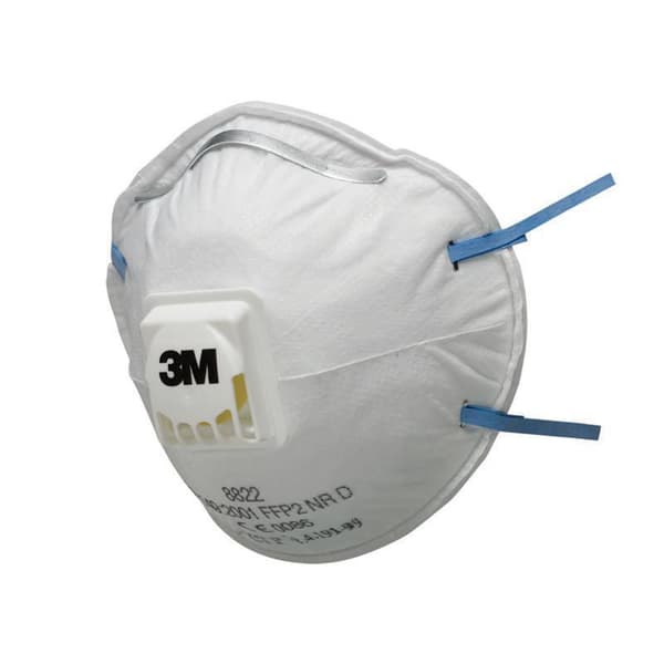 Andningsskydd 3M FFP2 8822 ventil 10/fp