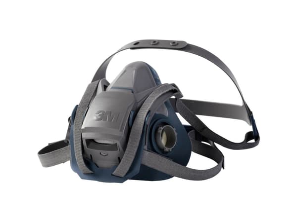 3M 70071668159, Halvmask, andningsskydd, Luftrenande andningsmask, Turkosblå, Silikon