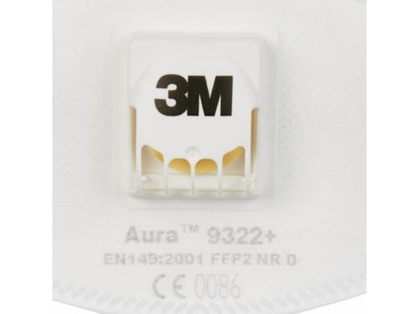 3M Støvmaske M/Ventil 9322 - (10 stk.)