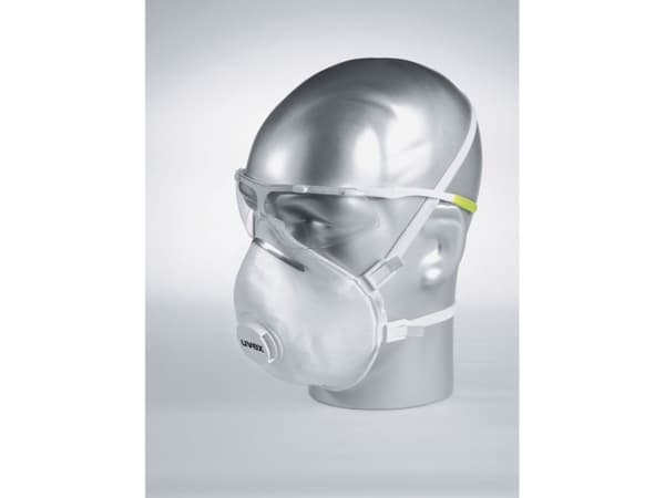 Andningsskydd, Uvex Silv-Air, 2310, en storlek, vit, polyester/PP, FFP3 NR D