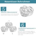 Miniatyrbild 5 av 6: Mask näskudde Rampassform, full kombination av huvudbonadsrem Rörram med S/M/L storlek näskudde, mjuk och tätning Förbättra bärkomforten för sömn