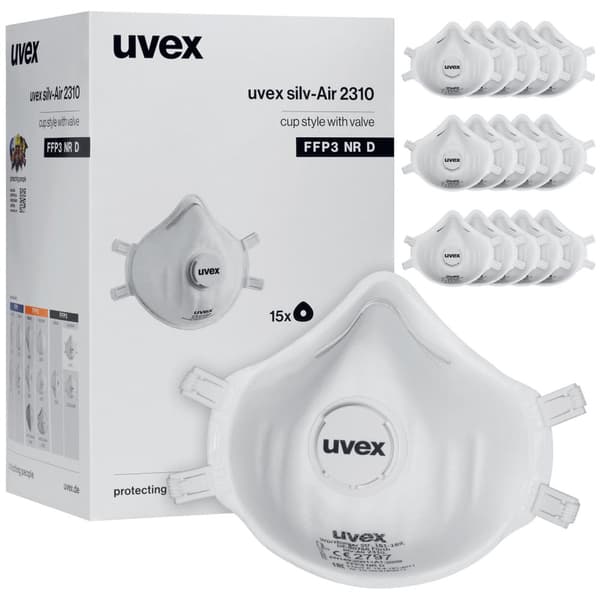 Andningsskydd UVEX C2310 FFP3 vent.15/fp